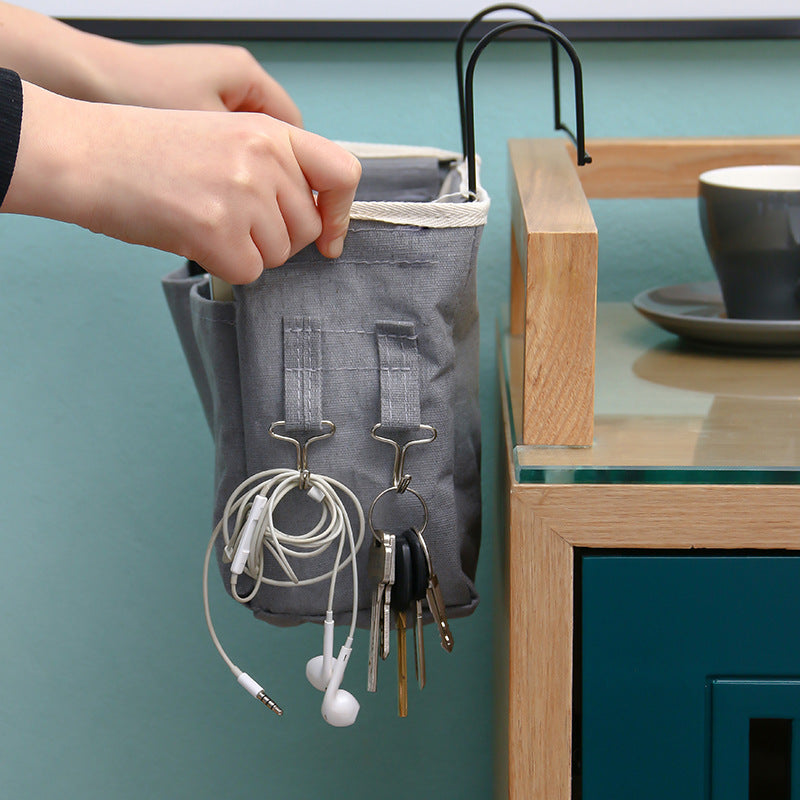 Bedside Hanging Storage Caddy with Pockets for Bedroom