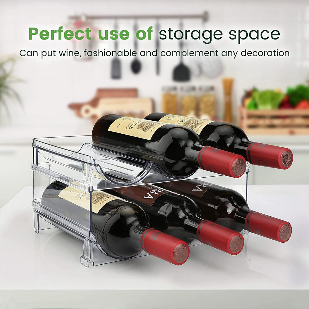 Stackable Water Bottle Organizer – 2-Pack