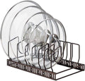 Adjustable 7-Slot Pot Lid & Bakeware Organizer