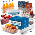 Clear Refrigerator Organizer Bin Set