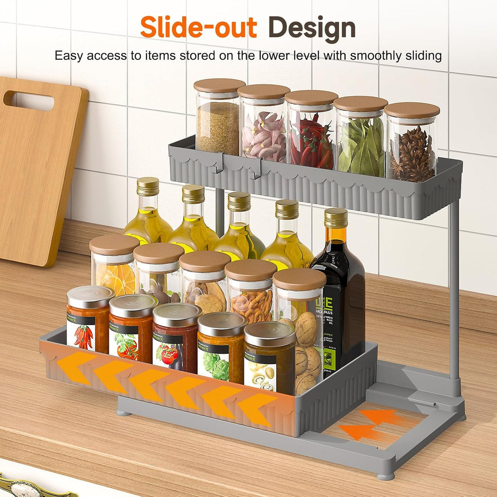 3-Pack Sliding Under-Sink Organizer