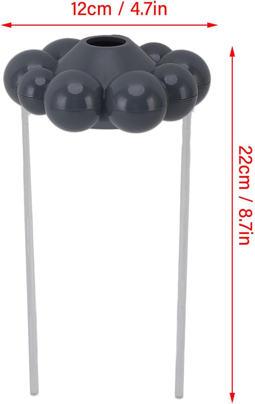 Dripping Rain Cloud for Plants – Self Watering Planter Insert & Automatic Plant Waterer with 2 Rods, Gray ABS Indoor Outdoor Plant Watering Device for Houseplants, Plant Lover Gift