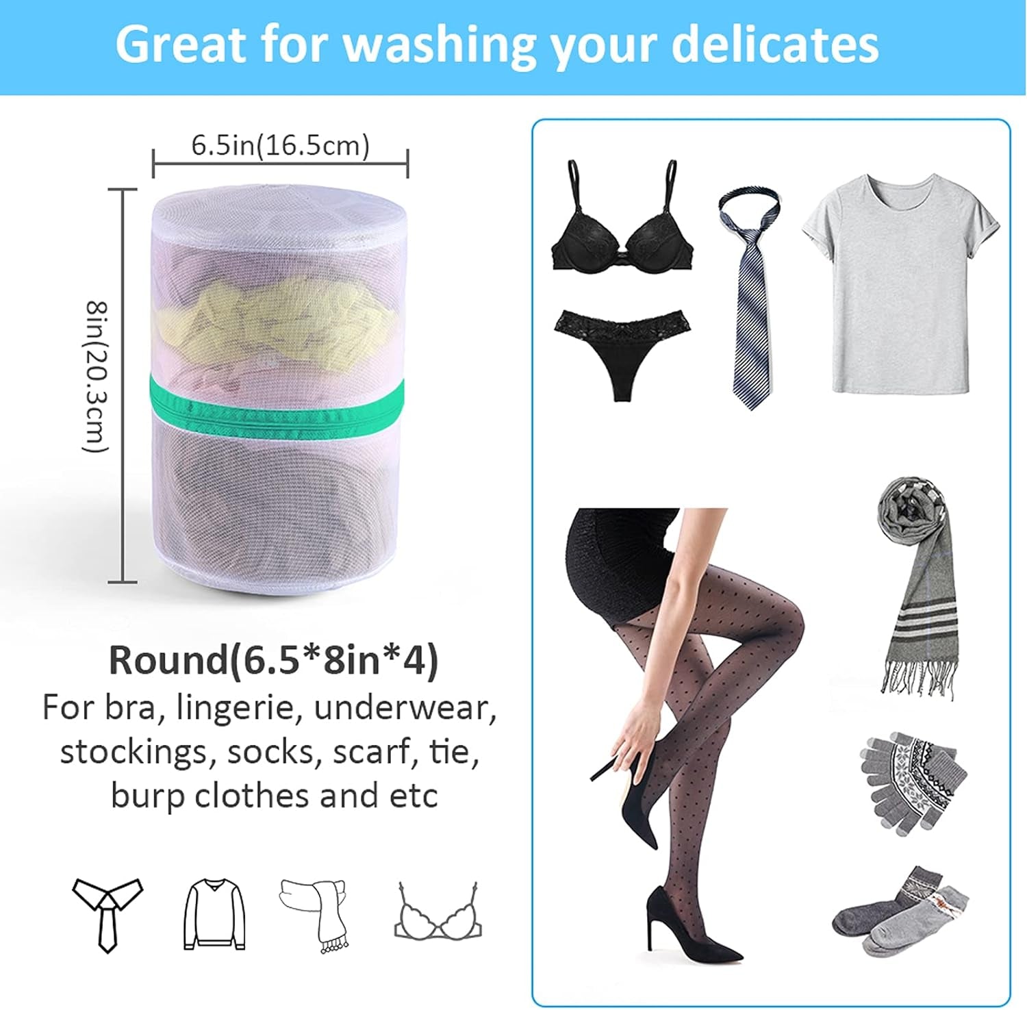 4-Piece Delicates Laundry Bag Set