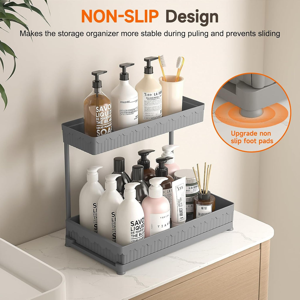 3-Pack Sliding Under-Sink Organizer