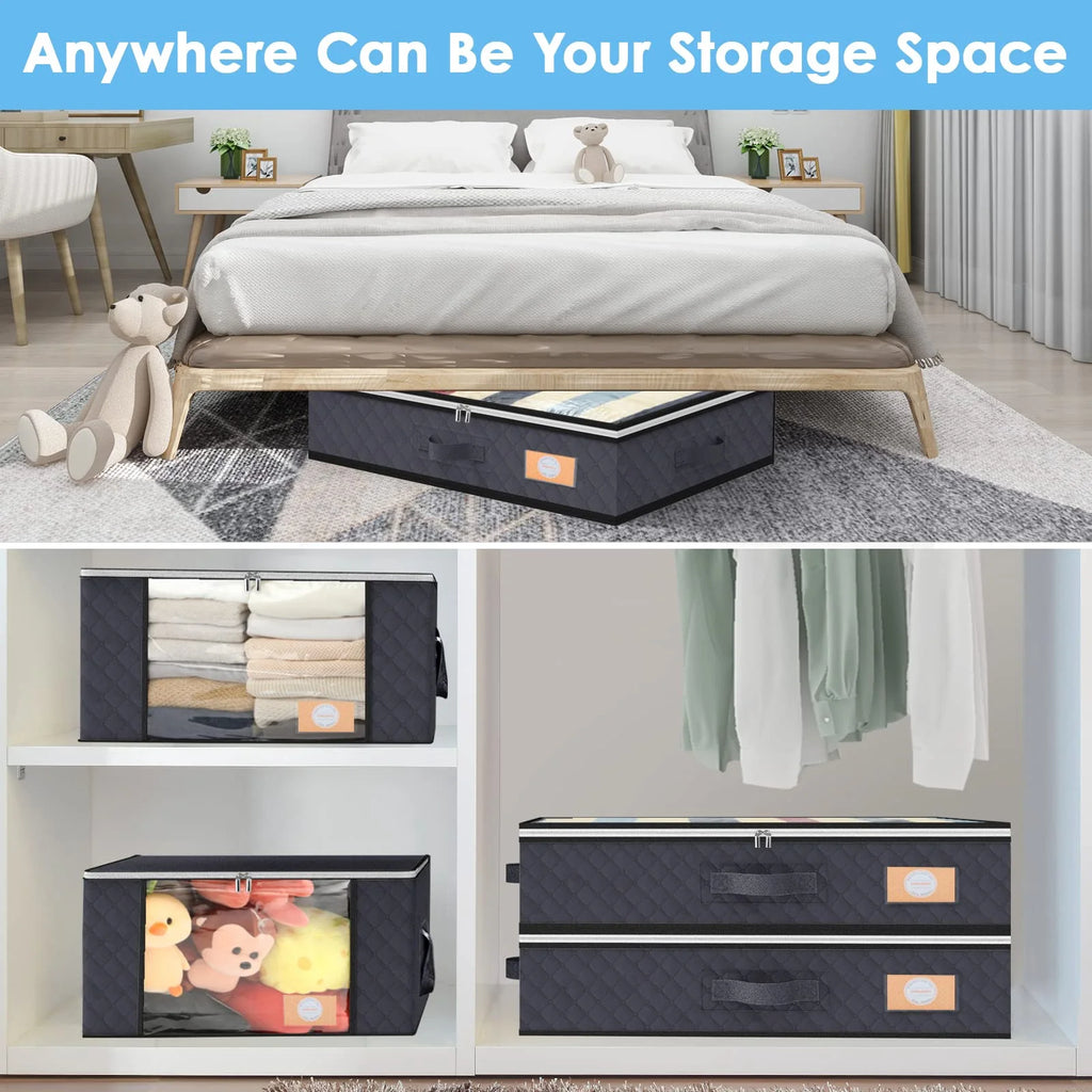 6-Pack Under-Bed Storage Bags