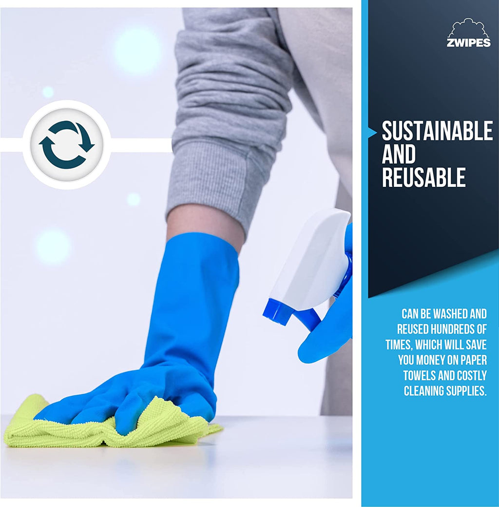 12-Pack Microfiber Cleaning Cloths