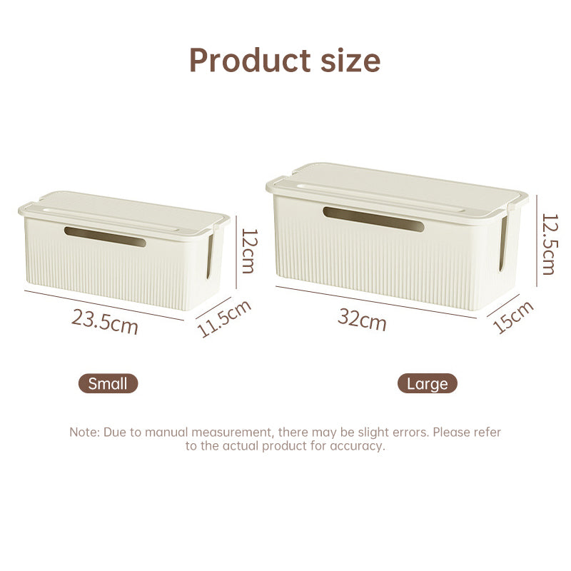 Small and large cable organizer box dimensions