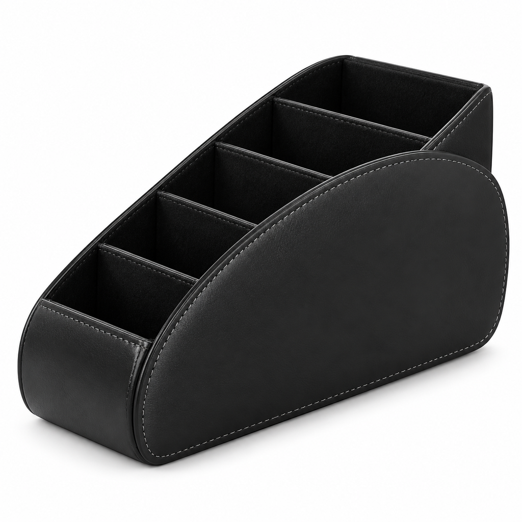 5-Slot Remote Control & Desk Organizer for Home & Office