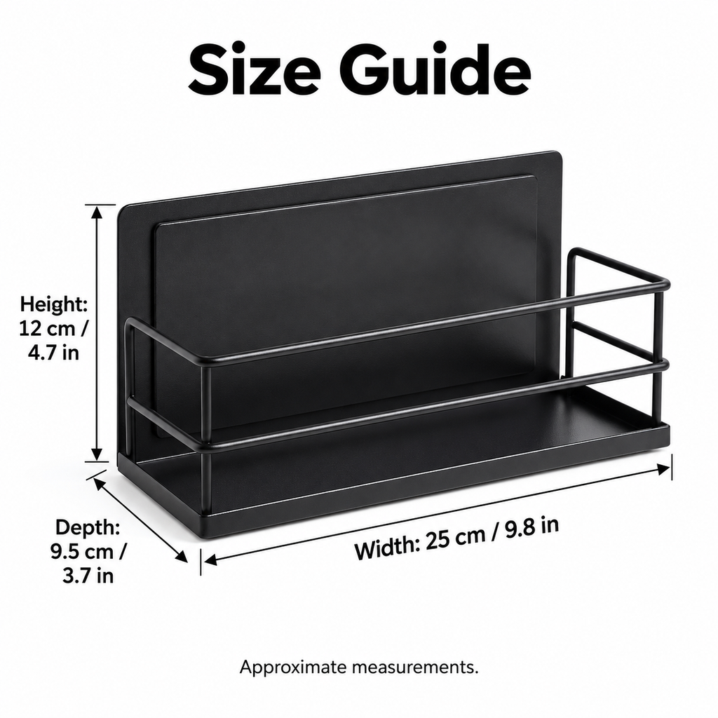 Magnetic Refrigerator Side Storage Rack Organizer Shelf