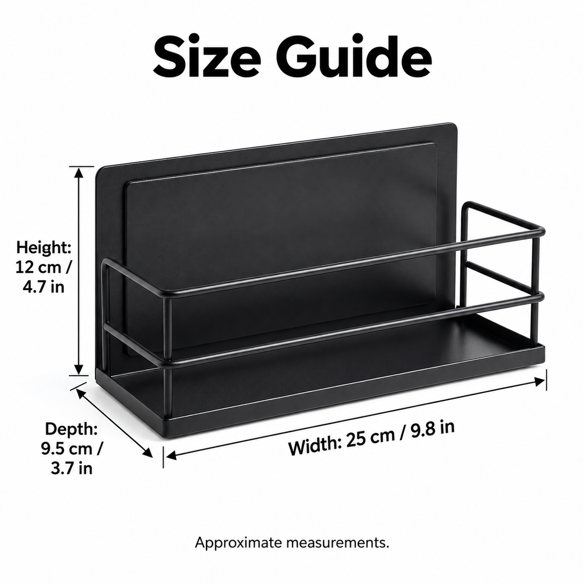 Magnetic Refrigerator Side Storage Rack Organizer Shelf