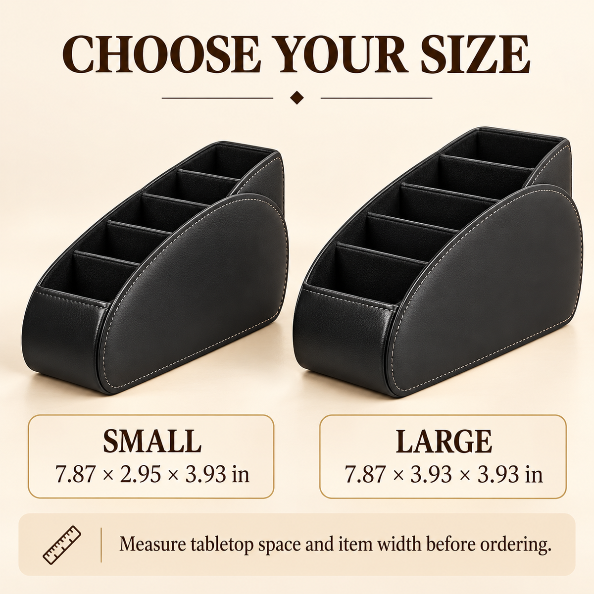 5-Slot Remote Control & Desk Organizer for Home & Office