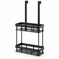 2-Tier Over-Shower-Door Organizer for Bathroom Use