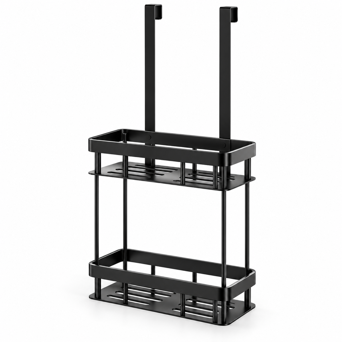 2-Tier Over-Shower-Door Organizer for Bathroom Use