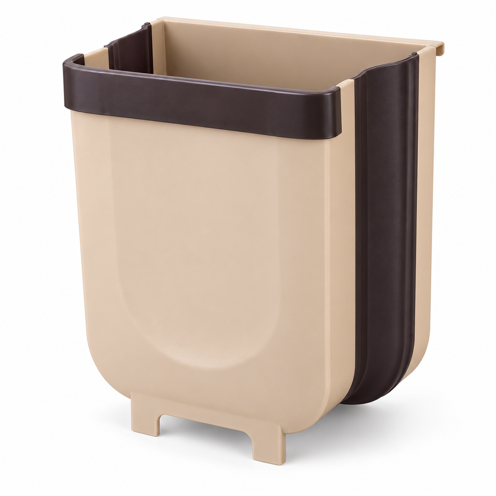 8L Foldable Cabinet-Door Trash Bin for Kitchen & Food Prep