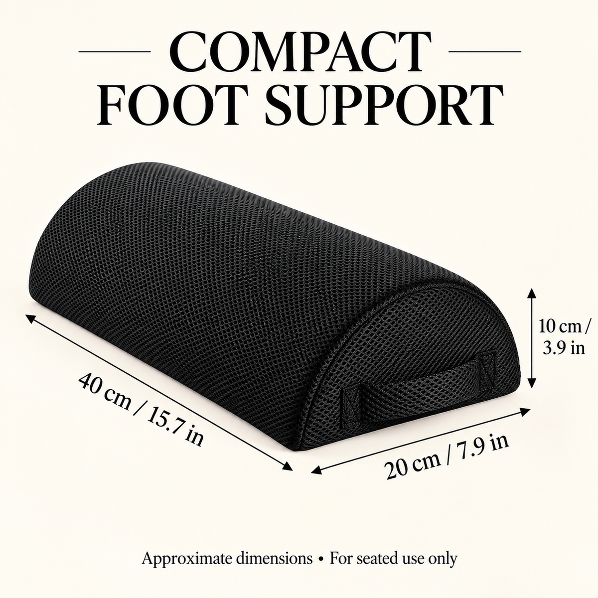 Cushioned Under-Desk Footrest for Office and Home