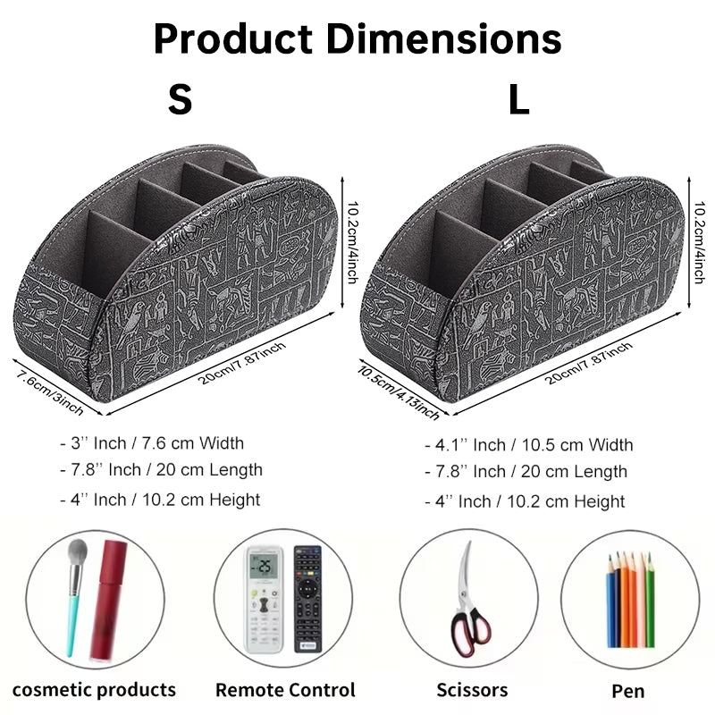 5-Slot Remote Control & Desk Organizer for Home & Office