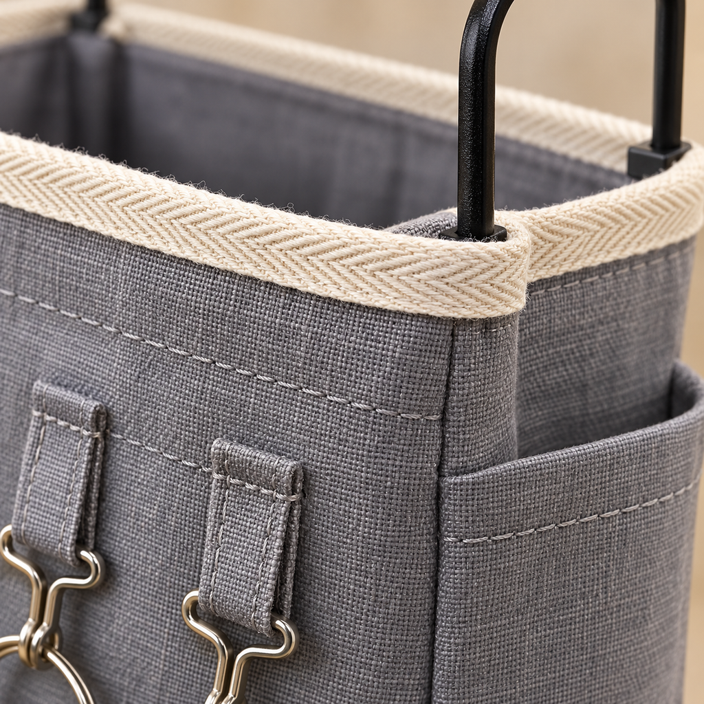 Bedside Hanging Storage Caddy with Pockets for Bedroom