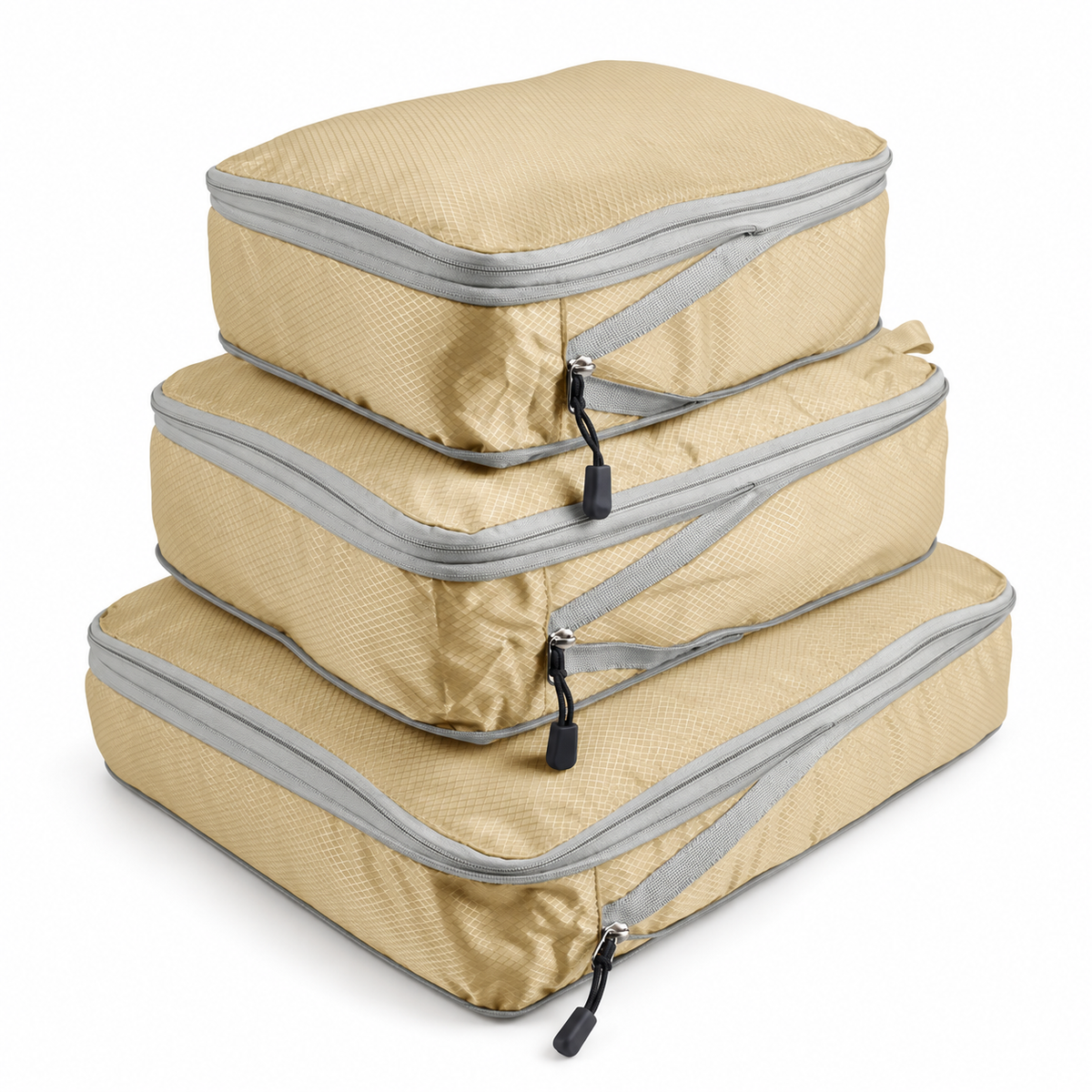 3-Piece Compression Packing Cubes Set for Travel and Luggage