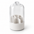 360° Rotating Covered Brush & Desk Organizer for Makeup