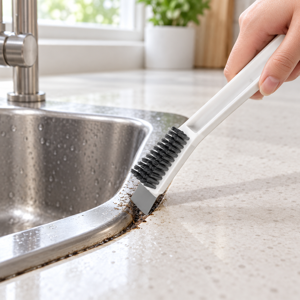 2-in-1 Crevice Scrub & Scraper Cleaning Brush Tool