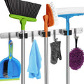 Wall-Mounted Mop & Broom Organizer