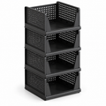 4-Pack Foldable Slide-Out Closet Storage Organizer Bins